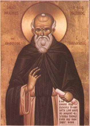 Icon of Saint Maximus the Confessor, primary Orthodox interpreter of Dionysius
